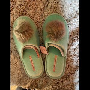 Victoria's Secret Slippers with Pom-Poms